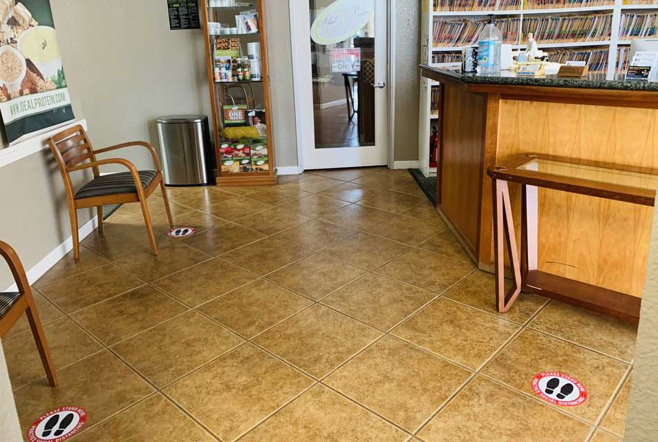 Hagan Chiropractic In Hayward reception desk